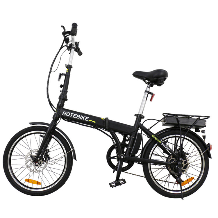 HOTEBIKE 20 Folding Electric Bike – Lightweight Aluminum Frame, Removable Battery, 350W Motor, 7-Speed Shimano - Folding Electric Bike - 1